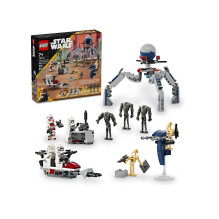 LEGO STAR WARS 75372 Klono kario ir kovos droido kovos rinkinys LEGO STAR WARS 75372 Klono kario ir kovos droido kovos rinkinys