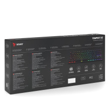 Savio Tempest x2 RGB mechaninė klaviatūra, Outemu RED