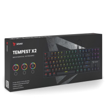 Savio Tempest x2 RGB mechaninė klaviatūra, Outemu RED