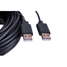 UNITEK Y-278 USB kabelis USB 2.0 10 m 2 x USB A USB A juodas