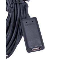UNITEK Y-278 USB kabelis USB 2.0 10 m 2 x USB A USB A juodas