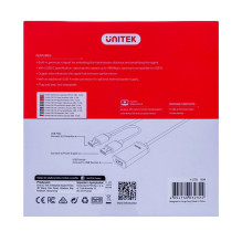 UNITEK Y-278 USB kabelis USB 2.0 10 m 2 x USB A USB A juodas