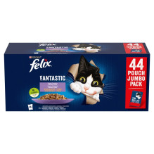 PURINA Felix Fantastic Mix drebučiuose - šlapias kačių ėdalas - 44 x 85 g