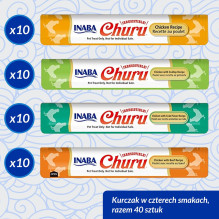 INABA Churu Variety Box Vištienos skanėstai katėms - 40 x 14 g