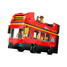 LEGO CITY 60407 Raudonas dviaukštis apžvalginis autobusas