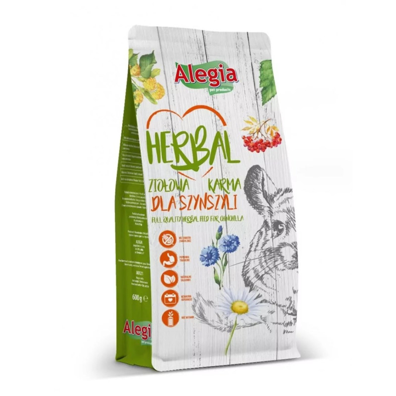 ALEGIA Herbal - sausas šinšilų maistas - 600 g