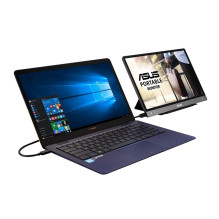 ASUS MB14AC kompiuterio monitorius 35,6 cm (14") 1920 x 1080 pikselių „Full HD“ pilkas