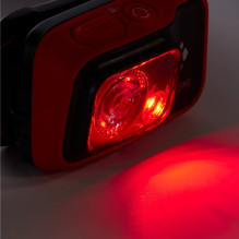 „Black Diamond Cosmo 350“ juodas, raudonas žibintuvėlis su galvos juosta