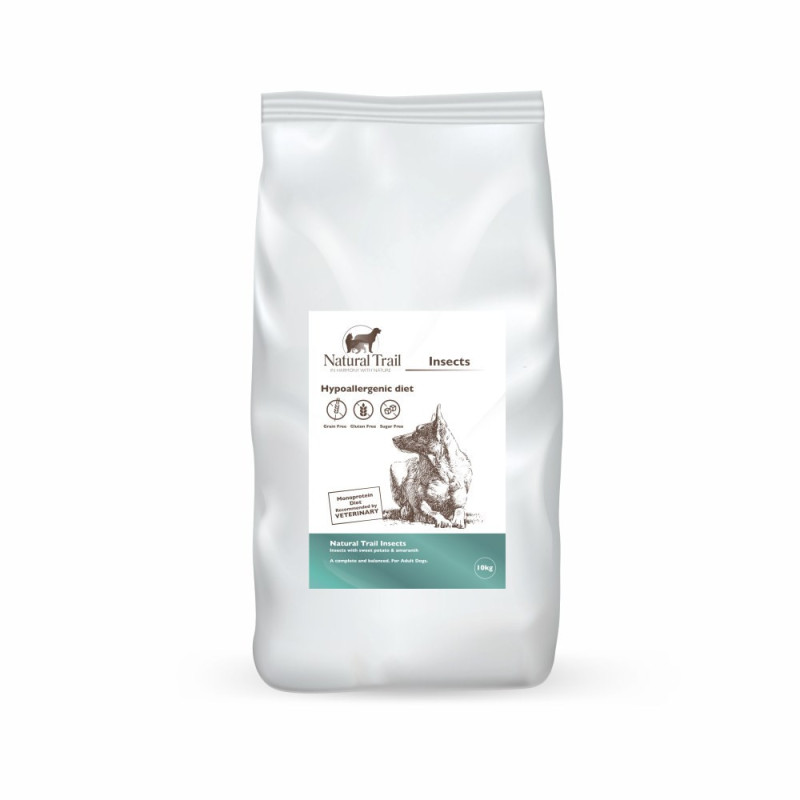 NATURAL TRAIL Premium Insects - sausas šunų ėdalas - 10 kg