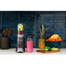 „NutriBullet NB1206DGCC“ 0,9 l stalo trintuvas, 1200 W, juodas, permatomas