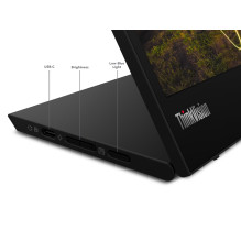 „Lenovo ThinkVision M15“ LED ekranas 39,6 cm (15,6 colio) 1920 x 1080 pikselių „Full HD“ juodas
