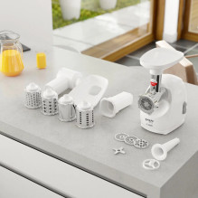 Mėsmalė su smulkintuvu 489.81 SMAPP balta Mėsmalė su smulkintuvu 489.81 SMAPP balta