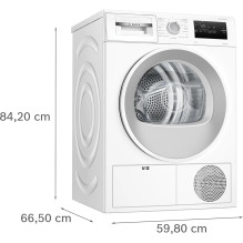 BOSCH WTH86277PL drabužių džiovyklė su šilumos siurbliu, 8 kg, balta BOSCH WTH86277PL drabužių džiovyklė su šilumos siurbliu, 8 kg, balta
