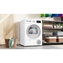 BOSCH WTH86277PL drabužių džiovyklė su šilumos siurbliu, 8 kg, balta BOSCH WTH86277PL drabužių džiovyklė su šilumos siurbliu, 8 kg, balta