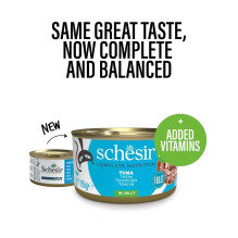 SCHESIR Tuna in jelly - wet cat food - 6x50g
