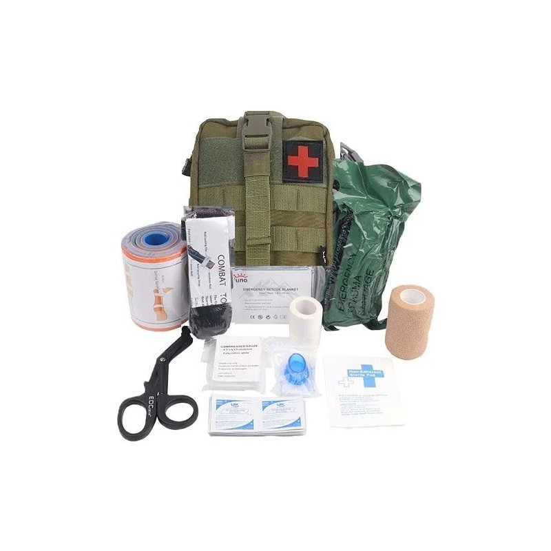 HELBO Depan HEL002 First aid kit with accessories 13 items Green