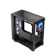 Logic DART PRO ARGB MINI USB-C kompiuterio dėklas, juodas