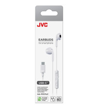 JVC HA-FR17UC USB C tipo laidinės į ausis įdedamos ausinės, baltos JVC HA-FR17UC USB C tipo laidinės į ausis įdedamos ausinės, baltos
