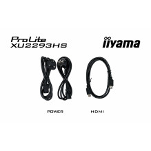 „iiyama ProLite XU2293HS-B6“ kompiuterio monitorius 54,6 cm (21,5 colio), 1920 x 1080 pikselių, „Full HD“ LED, juodas