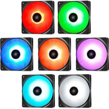 „DeepCool RF120“ kompiuterio korpuso ventiliatorius, 12 cm, juodas, baltas