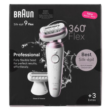 Braun Silk-épil 9 Flex 9-030 3D 40 pincetų rožinė, balta Braun Silk-épil 9 Flex 9-030 3D 40 pincetų rožinė, balta