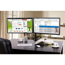 Techly ICA-LCD 382-D monitor mount / stand 68.6 cm (27") Black Desk Techly ICA-LCD 382-D monitor mount / stand 68.6 cm (27") Black Desk