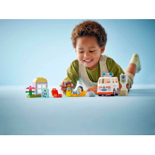 LEGO DUPLO Greitoji pagalba su vairuotoju 10447 LEGO DUPLO Greitoji pagalba su vairuotoju 10447