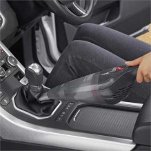 „Black Decker NVB12AVA-XJ“ rankinis dulkių siurblys pilkas, raudonas be maišelio