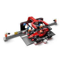 LEGO CITY 60443 F1 - Sustojimas techninio aptarnavimo zonoje ir komandos su Ferrari automobiliu
