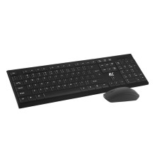 NanoRS Wireless Keyboard and Mouse Combo with Ergonomic Design - RS580 for Smooth and Efficient Use