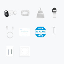 „Reolink Argus Series B360“ – 4K lauko kamera su baterija, „Wi-Fi“, išmanus aptikimas, paprastas ir lankstus montavimas