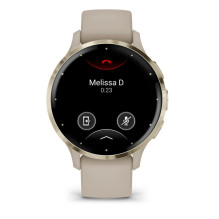 „Garmin Venu 3S“ 3,05 cm (1,2 colio) AMOLED 41 mm Skaitmeninis 390 x 390 pikselių Jutiklinis ekranas Aukso, pilkas „Wi-F