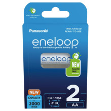 Įkraunamos baterijos PANASONIC ENELOOP AA 2000 mAh 2 vnt. (BK-3MCDE / 2CP)
