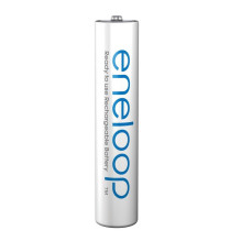 Įkraunamos baterijos PANASONIC ENELOOP AAA 800 mAh 4 vnt. + dėklas (BK-4MCDE / 4CP + dėklas)