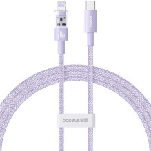 „Baseus Gem“ USB-C–iP greito įkrovimo laidas, 1 m, 20 W, violetinis