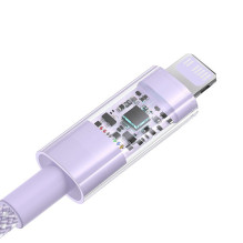 „Baseus Gem“ USB-C–iP greito įkrovimo laidas, 1 m, 20 W, violetinis