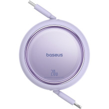 „Baseus Free2Pull“ – 20 W USB-C–Lightning jungties ištraukiamas laidas, 1 m (violetinis)