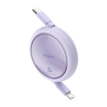 „Baseus Free2Pull“ – 20 W USB-C–Lightning jungties ištraukiamas laidas, 1 m (violetinis)