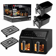 Dviguba neriebi gruzdintuvė, 2200 W, talpa 8 l, LED ekranas Dviguba neriebi gruzdintuvė, 2200 W, talpa 8 l, LED ekranas
