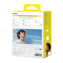 Baseus Bass 15 Clip Open Ear Headset True Wireless Stereo (TWS) In-ear Calls / Music Bluetooth White