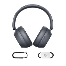 Baseus Bass 35 Max Headphones Wired &amp; Wireless Head-band Music USB Type-C Bluetooth Grey
