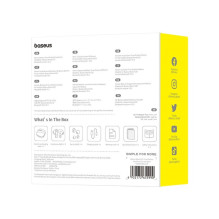 „Baseus Bowie E20“ belaidės ausinės, į ausis, skambučiams / muzikai, „Bluetooth“, juodos