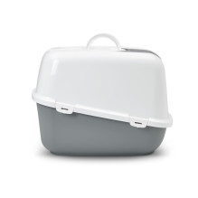 SAVIC Nestor Jumbo White-Grey - covered cat litter box - 66.5x48.5x46.5 cm - 1 pc.