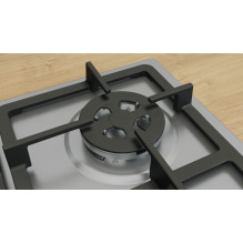 Bosch Serie 4 PGH6B5K90 hob Stainless steel Built-in 60 cm Gas 4 zone(s)