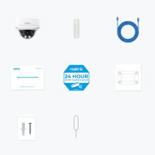 „Reolink P437“ – 4K lauko kamera, IK10 apsauga nuo vandalų, „PoE“, 5 kartų optinis priartinimas, spalvotas naktinis maty