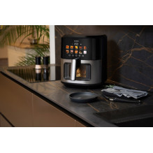 N'oveen AF770 X-LINE Greaseless deep fat fryer Black, Silver