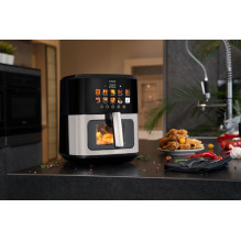 N'oveen AF770 X-LINE Greaseless deep fat fryer Black, Silver