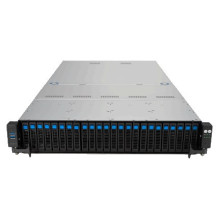 ASUS RS521A-E12-RS24U Socket SP5 Rack (2U) Juoda, Sidabrinė