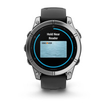 „Garmin Fenix E“ 3,3 cm (1,3 colio) AMOLED 47 mm Skaitmeninis 416 × 416 pikselių Jutiklinis ekranas Nerūdijančio plieno 