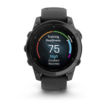 „Garmin Fenix E“ 3,3 cm (1,3 colio) AMOLED 47 mm Skaitmeninis 416 x 416 pikselių Jutiklinis ekranas Juodas „Wi-Fi“ GPS (